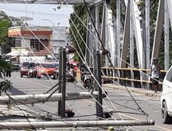 Tiang Listrik Roboh Tertimpa Pohon Tumbang Akibat Angin Kencang di Bulukumba, PLN; Akan Ada Pemadaman