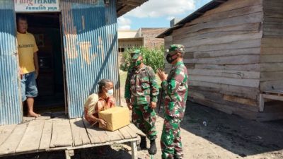 Dandim 1411/Bulukumba Beri Bantuan untuk Warga Kurang Mampu pada Dua Tempat Berbeda