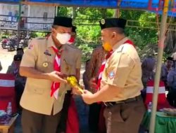 Pengukuhan Gerakan Pramuka Mabicab dan Kwarcab Bulukumba, Bupati Dapat Hadiah Badik