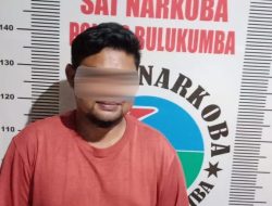 Lagi dan Lagi, Seorang Terduga Pelaku Narkoba di Bulukumba Diringkus Polisi