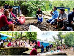 Tampil Beda, Kamad MTsN 1 Bulukumba Pimpin Rapat Pembagian Tugas di Pinggir Sungai