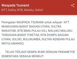 Terkini; Getaran Gempa Laut Flores Dirasakan Warga, Ini Penjelasan BPBD Bulukumba