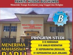 STIKes Panrita Husada Bulukumba Telah Buka Pendaftaran Maba Tahun Akademik 2022-2023