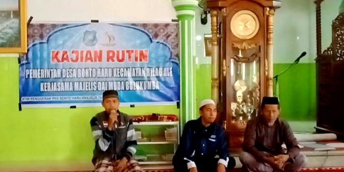 Pemdes Bonto Haru Gelar Kajian Rutin Perdana Kerjasama Majelis Dai Muda Bulukumba