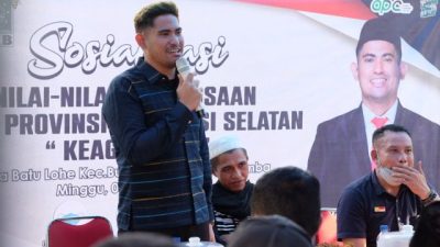 Andi Aan Anggota DPRD Sulsel Sosialisasi Nilai Kebangsaan dan Keagamaan di Bulukumba