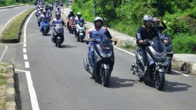 Wabup H. A. Edy Manaf Jadi RC Sunmori ke Pantai Bira Bersama Puluhan Member YNCI Bulukumba