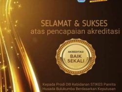 LAM PT-Kes Sematkan Akreditasi Baik Sekali untuk Prodi D III Kebidanan STIKes Panrita Husada