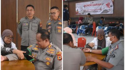 Sambut HUT Humas Ke 72, Polres Bulukumba Gelar Donor Darah Bersama Kalapas