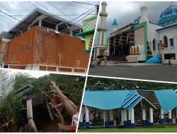 Dari Fasilitas Umum, Masjid Hingga Rumah Warga Rusak Akibat Hujan Deras Disertai Angin Kencang