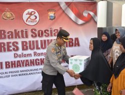 Semarak Hari Bhayangkara Ke-78, Polres Bulukumba Kembali Gelar Baksos