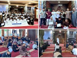 Puluhan Santri Ikuti Daurah Bahasa Arab Bersama Alumni LIPIA dan Univ Islam Madinah di Masjid Munzalan