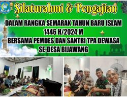 Polres dan Kodim Hadiri Pengajian dan Silaturahmi Pemdes Bijawang Bersama Majelis Dai Muda