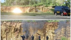 Tim Jibom Gegana Polda Sulsel Musnahkan Ratusan Barang Bukti Bom Ikan di Kajang