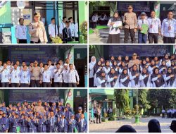 Kapolsek Gantarang Jadi Pembina Upacara di MTsN 1 Bulukumba,Kompol Abdul Kadir Sampaikan Pesan Kamtibmas