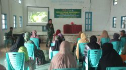 Kolaborasi TNI Polri pada Penyuluhan Kamtibmas TMMD Ke 127 Kodim 1411 Bulukumba