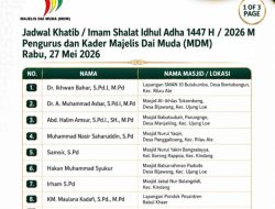 Ini Daftar Khatib Idul Adha 1447H/2026M dari Pengurus DPP Majelis Dai Muda