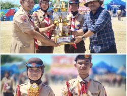 Leader Scout MTsN 1 Bulukumba Kembali Raih Juara Umum 1 pada Perkemahan Pramuka Gantarang
