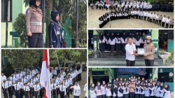 Kanit Kamsel Satlantas Jadi Pembina Upacara dan Sosialisasikan Tertib Berlalu Lintas di MTsN 1 Bulukumba